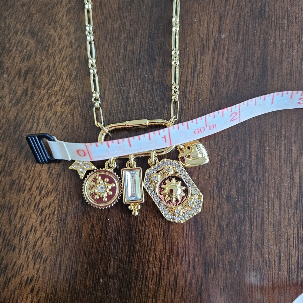 J.Crew Carabiner Charm Paperclip Chain Necklace, Gold - Picture 5 of 6